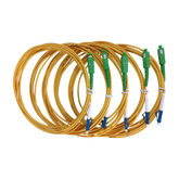 Jumper de Fibra Óptica Monomodo LC/UPC-SC/APC Simplex color amarillo 3 metros - Fibralink
